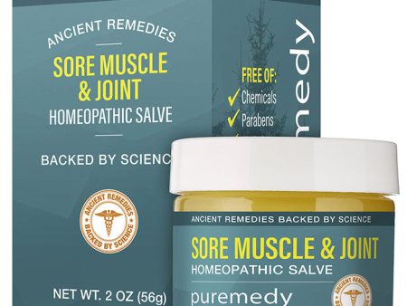 Sore Muscle & Joint Relief Salve, 2 oz, Puremedy For Sale