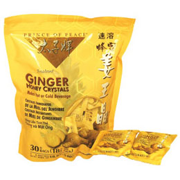 Ginger Honey Crystal Packets, Instant Drink Mix, 30 Bags, Prince of Peace Sale