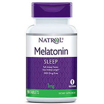 Melatonin 1 mg, 180 Tablets, Natrol Discount