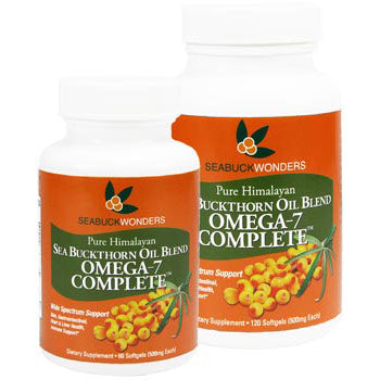 Pure Himalayan Sea Buckthorn Oil Blend, Omega-7 Complete, 60 Softgels, Seabuck Wonders Hot on Sale