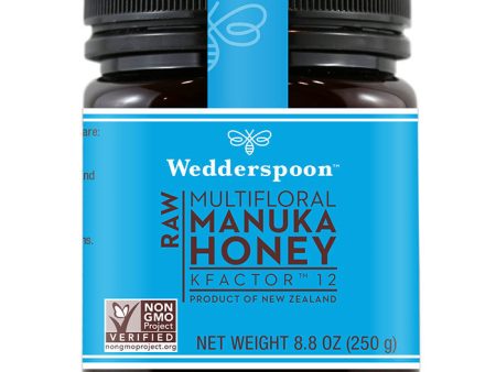 Raw Multifloral Manuka Honey KFactor 12, 250 g (8.8 oz), Wedderspoon Online Sale