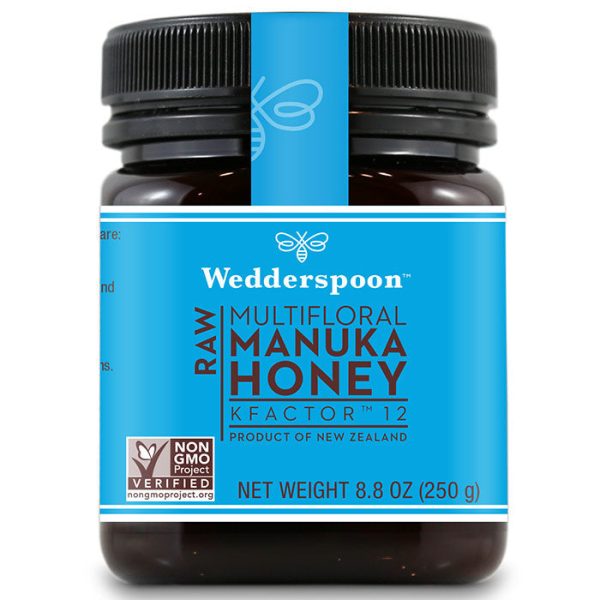 Raw Multifloral Manuka Honey KFactor 12, 250 g (8.8 oz), Wedderspoon Online Sale