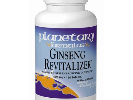 Ginseng Revitalizer, Value Size, 180 Tablets, Planetary Herbals Supply