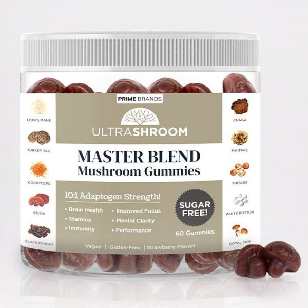 Ultra Shroom Master Blend Mushroom Gummies, 60 Gummies, Prime Brands Cheap