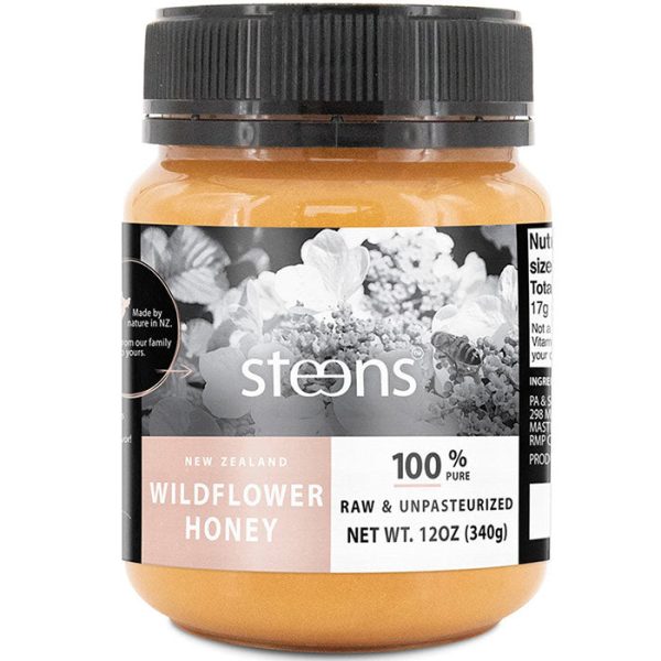 New Zealand Raw Wildflower Honey, 12 oz (340 g), Steens Supply