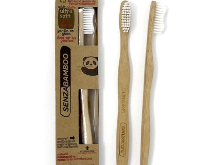 SenzaBamboo Eco-Friendly Bamboo Toothbrush, Adult Ultra Soft, SenzaCare Online Sale