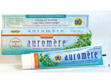 Ayurvedic Herbal Toothpaste, Licorice, 4.16 oz, Auromere Online Hot Sale