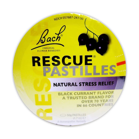 Rescue Remedy Pastilles Black Currant, 50 g, Bach Flower Essences Discount