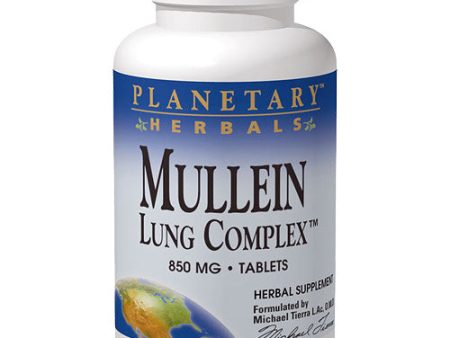 Mullein Lung Complex, Botanical Support, 90 Tabs, Planetary Herbals Discount