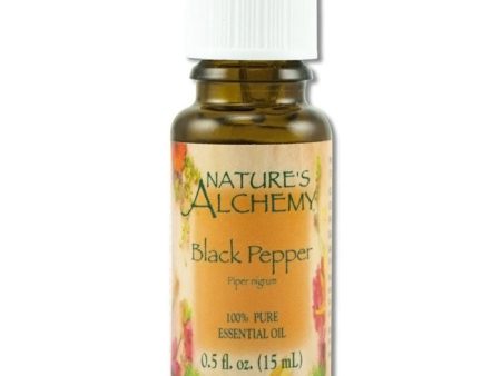 Pure Essential Oil Black Pepper, 0.5 oz, Nature s Alchemy Sale