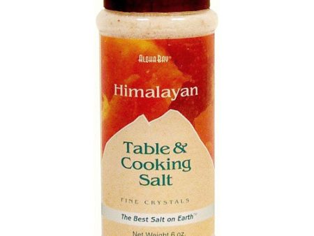 Table & Cooking Salt, Himalayan Crystal Salt, Fine in Dispenser, 6 oz, Aloha Bay Fashion