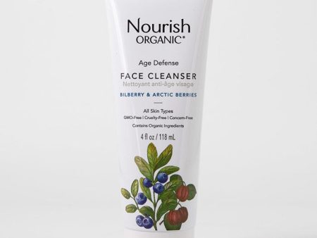 Age Defense Face Cleanser, 4 oz, Nourish Organic Online now