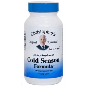 Cold Season Formula Capsule, 100 Vegicaps, Christopher s Original Formulas Supply