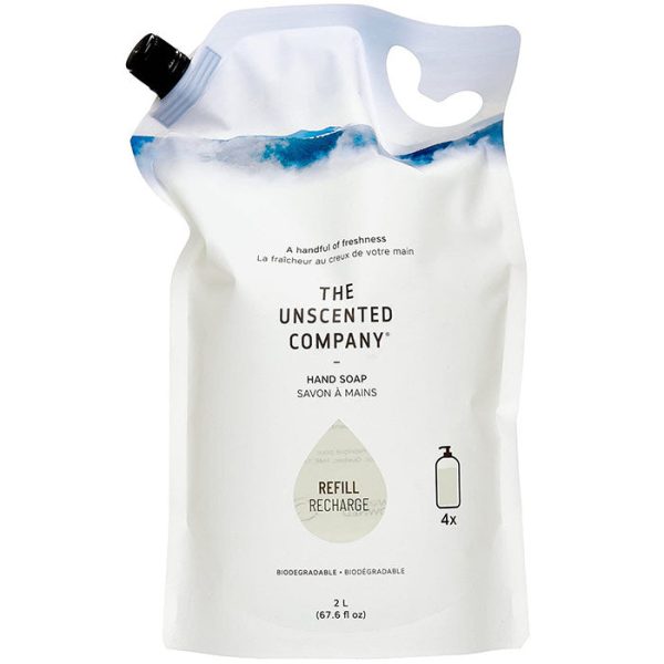 Liquid Hand Soap Refill Pouch, 67.6 oz (2 L), The Unscented Company Online now