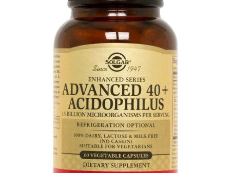 Advanced 40+ Acidophilus, 120 Vegetable Capsules, Solgar For Cheap