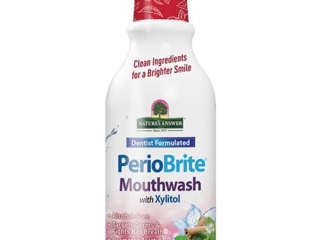 PerioBrite Natural Mouthwash - Cinnamint, 16 oz, Nature s Answer on Sale