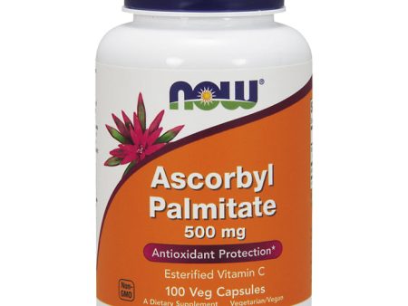 Ascorbyl Palmitate 500mg, Vitamin C 100 Vcaps, NOW Foods Online now