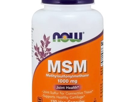 MSM (Methylsulphonylmethane) 1000 mg, 120 Veg Capsules, NOW Foods Cheap