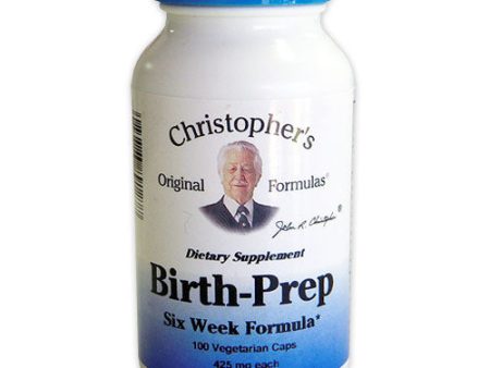 Birth-Prep Six Week Formula Capsule (Pre-Natal), 100 Vegicaps, Christopher s Original Formulas Sale