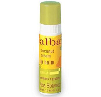 Hawaiian Coconut Cream Lip Balm, 0.15 oz, Alba Botanica on Sale