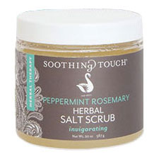 Herbal Salt Scrub, Peppermint Rosemary, 20 oz, Soothing Touch Fashion