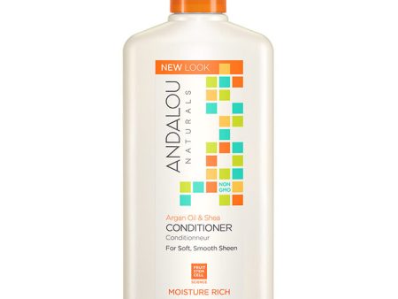 Argan Oil & Shea Moisture Rich Conditioner, 11.5 oz, Andalou Naturals Online Sale