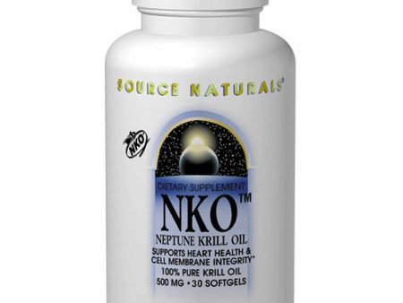 NKO Neptune Krill Oil 500mg, 30 Softgels, Source Naturals For Discount