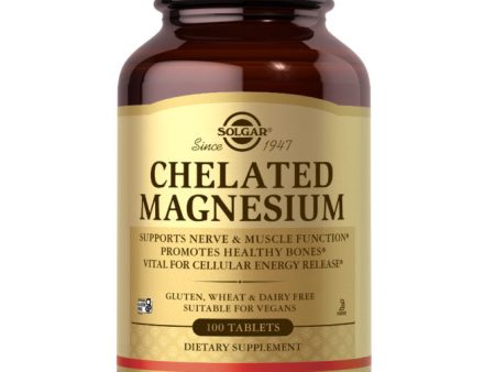 Chelated Magnesium, 100 Tablets, Solgar Supply