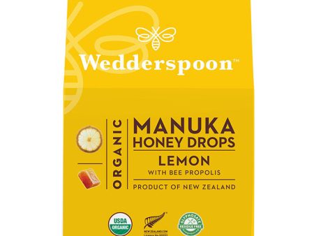 Organic Manuka Honey Drops - Lemon, 4 oz (120 g), Wedderspoon For Sale