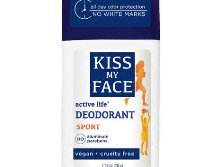 Active Life Stick Deodorant, Sport, 2.48 oz, Kiss My Face on Sale