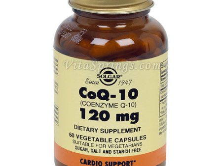 Coenzyme Q-10 120 mg, 60 Vegetable Capsules, Solgar CoQ10 Fashion