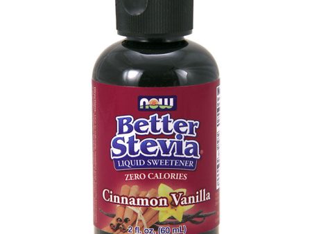 Better Stevia Liquid Sweetener - Cinnamon Vanilla Flavor, 2 oz, NOW Foods Sale