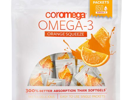 Coromega Omega-3 Squeeze Packet - Orange Smoothie, Value Size, 120 Packets Discount