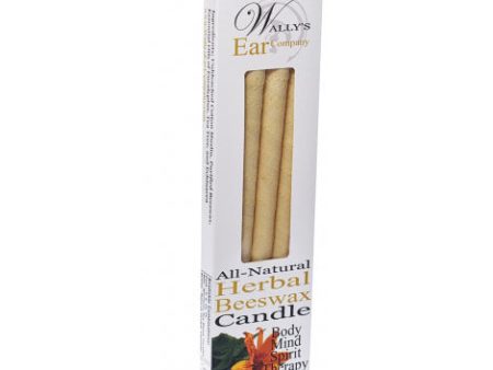 Herbal Beeswax Hollow Ear Candles, 4 pk, Wally s Natural Products on Sale