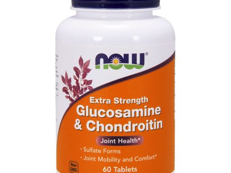 Glucosamine & Chondroitin Extra Strength, 60 Tablets, NOW Foods Discount