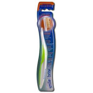 Replaceable Head Natural Toothbrush, V-Wave Extra Soft, Smile Brite Online now