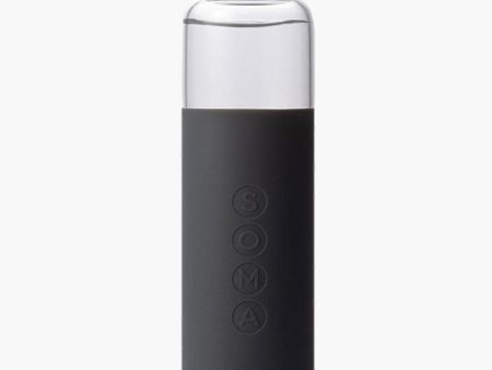 Glass Water Bottle V2, Gray, 17 oz, Soma Cheap