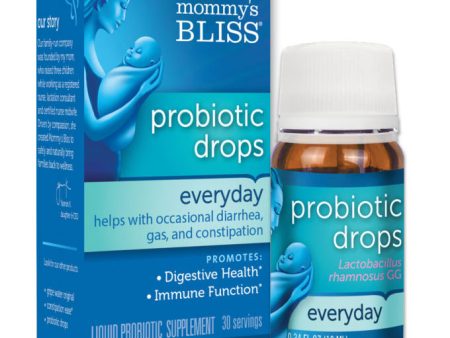 Baby Probiotic Liquid Drops, Everyday, 0.34 oz, Mommy s Bliss Supply