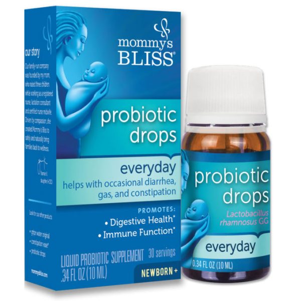 Baby Probiotic Liquid Drops, Everyday, 0.34 oz, Mommy s Bliss Supply