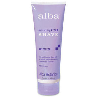 Moisturizing Cream Shave for Men and Women, Unscented 8 oz, from Alba Botanica on Sale