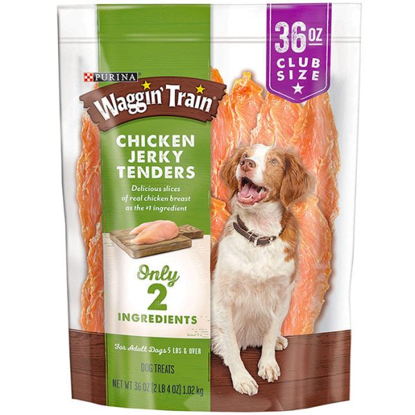 Purina Waggin Train Chicken Jerky Tenders Dog Treats, 36 oz Sale