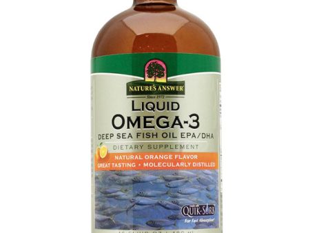 Liquid Omega 3 Deep Sea Fish Oil EPA DHA 16 oz from Nature s Answer Online now