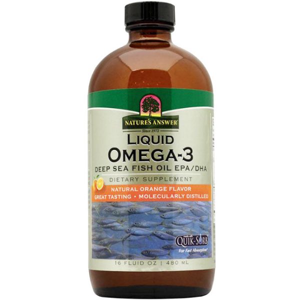 Liquid Omega 3 Deep Sea Fish Oil EPA DHA 16 oz from Nature s Answer Online now