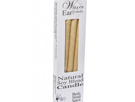 Plain Soy Blend Hollow Ear Candles, 4 pk, Wally s Natural Products For Discount