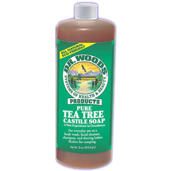 Pure Tea Tree Castile Soap, 32 oz, Dr. Woods on Sale