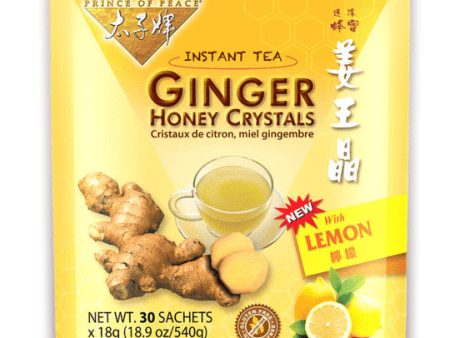 Ginger Honey Crystals with Lemon Instant Tea, 30 Sachets, Prince of Peace on Sale