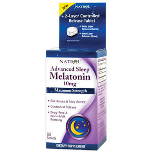 Advanced Sleep Melatonin 10 mg, 60 Tablets, Natrol Hot on Sale