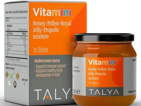 Vitamini Honey-Pollen-Royal Jelly-Propolis Mixture for Children, 230 g, Talya Herbal Online Sale