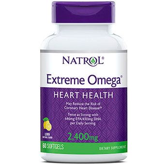 Extreme Omega Fish Oil 60 Softgels, Natrol Discount