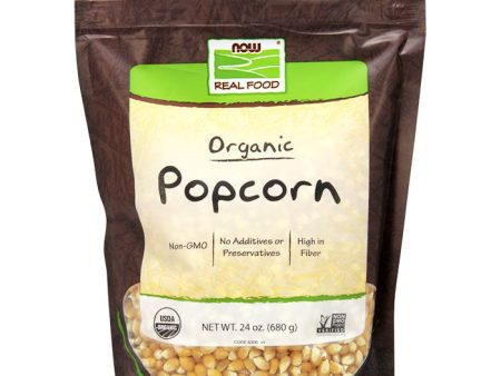 Organic Popcorn, Non-GMO, 24 oz, NOW Foods Discount